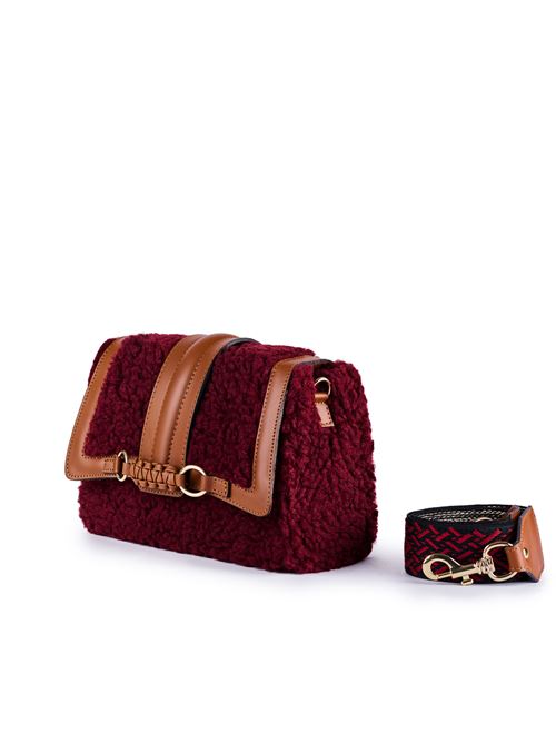 Borsa Leonor Teddy Bordeaux viamailbag | LEONOR TEDDYD04